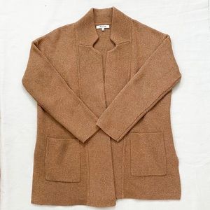 Madewell Spencer Sweater Coat Heather Caramel
